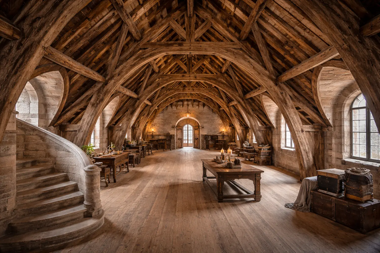 Toiture d'un chateau